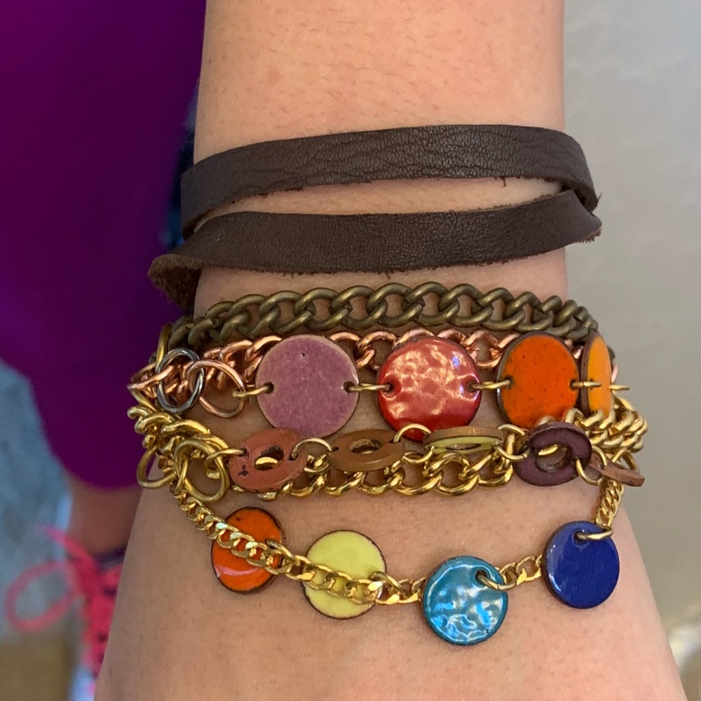NWOT Anthropologie Sibilia Wrap Leather Bracelet